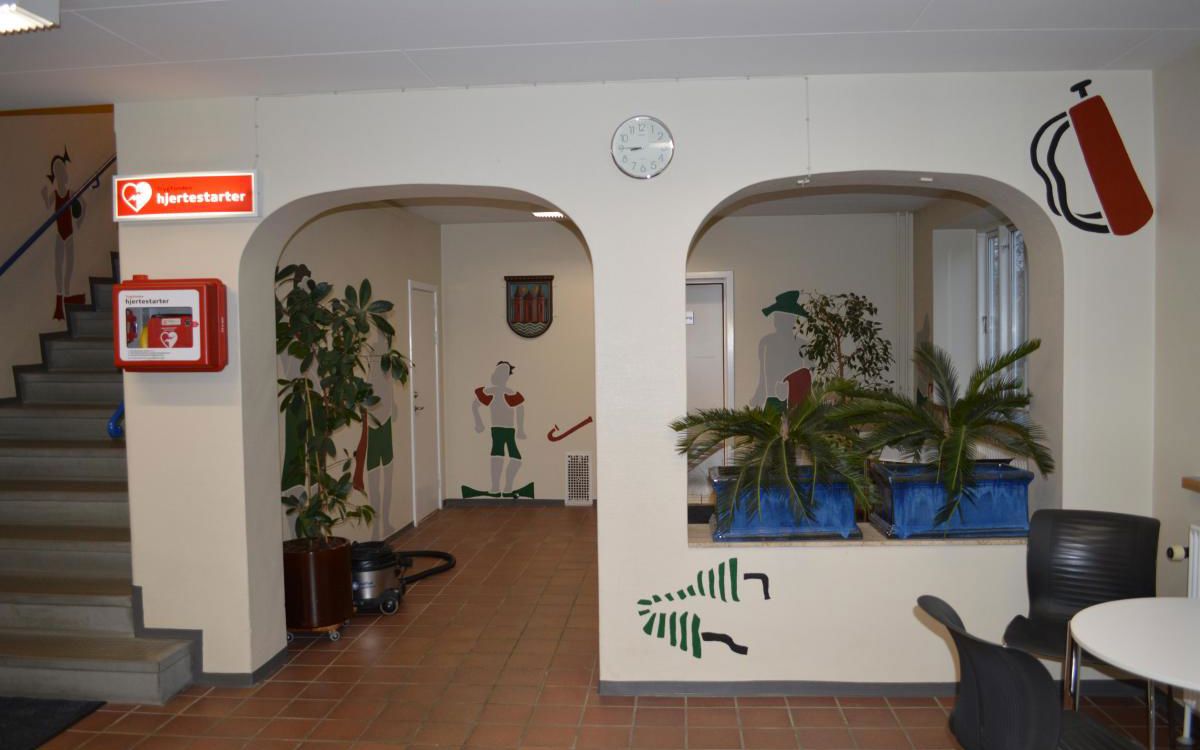 Illustration Svendborg Svømmehal venteområde