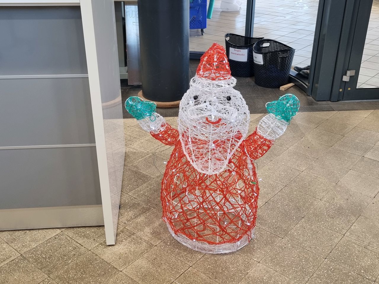 Illustration led julemand udstilling