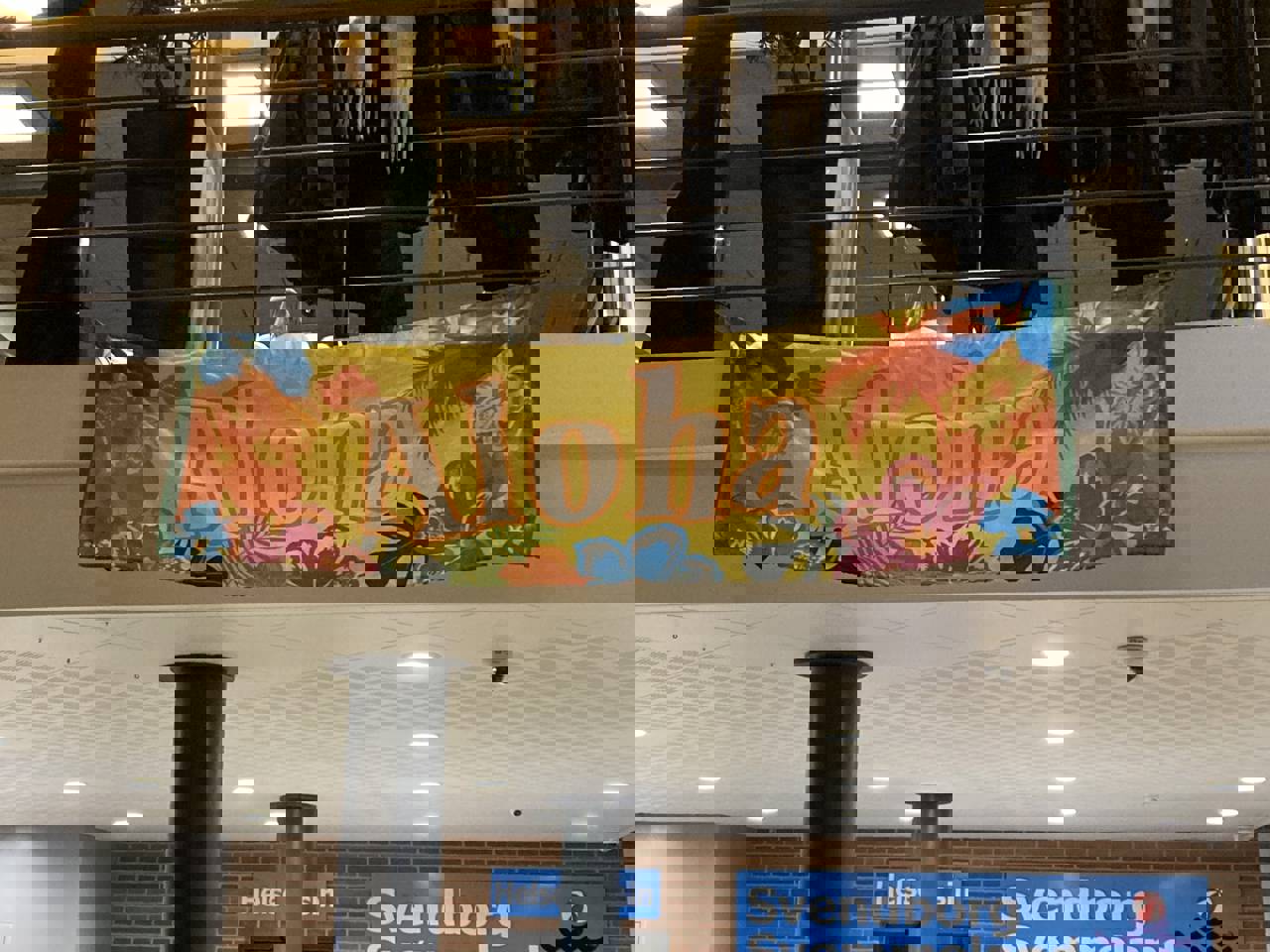 Illustration banner med teksten 'Aloha'