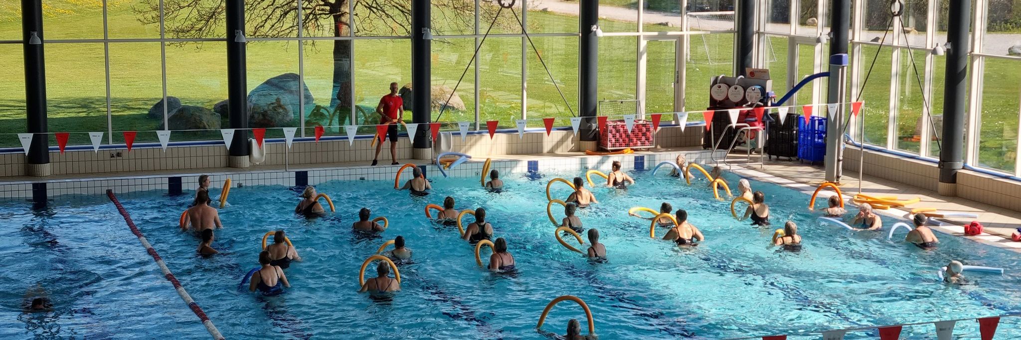 Illustration træning i vand