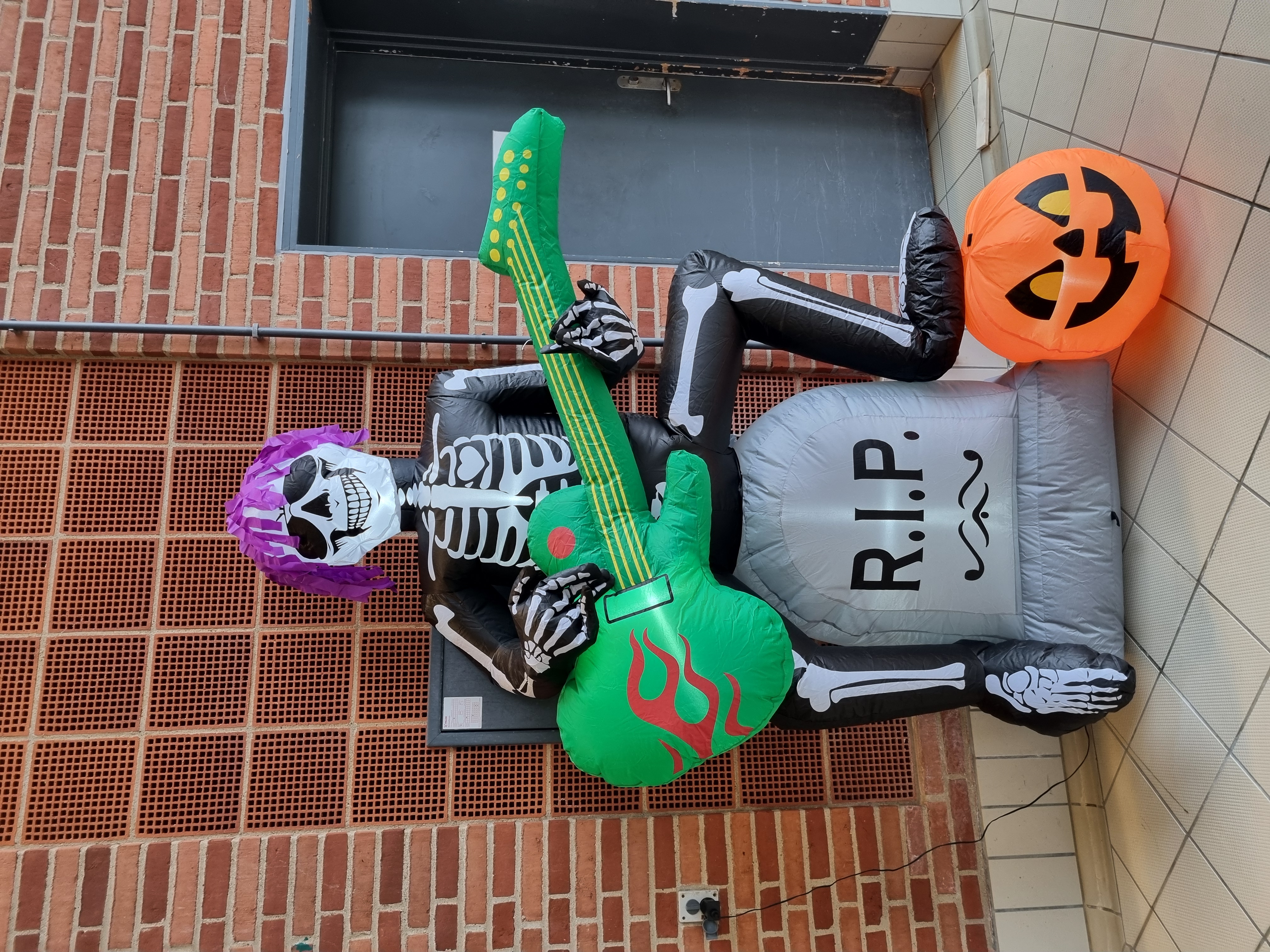 Illustration zombie spiller rock