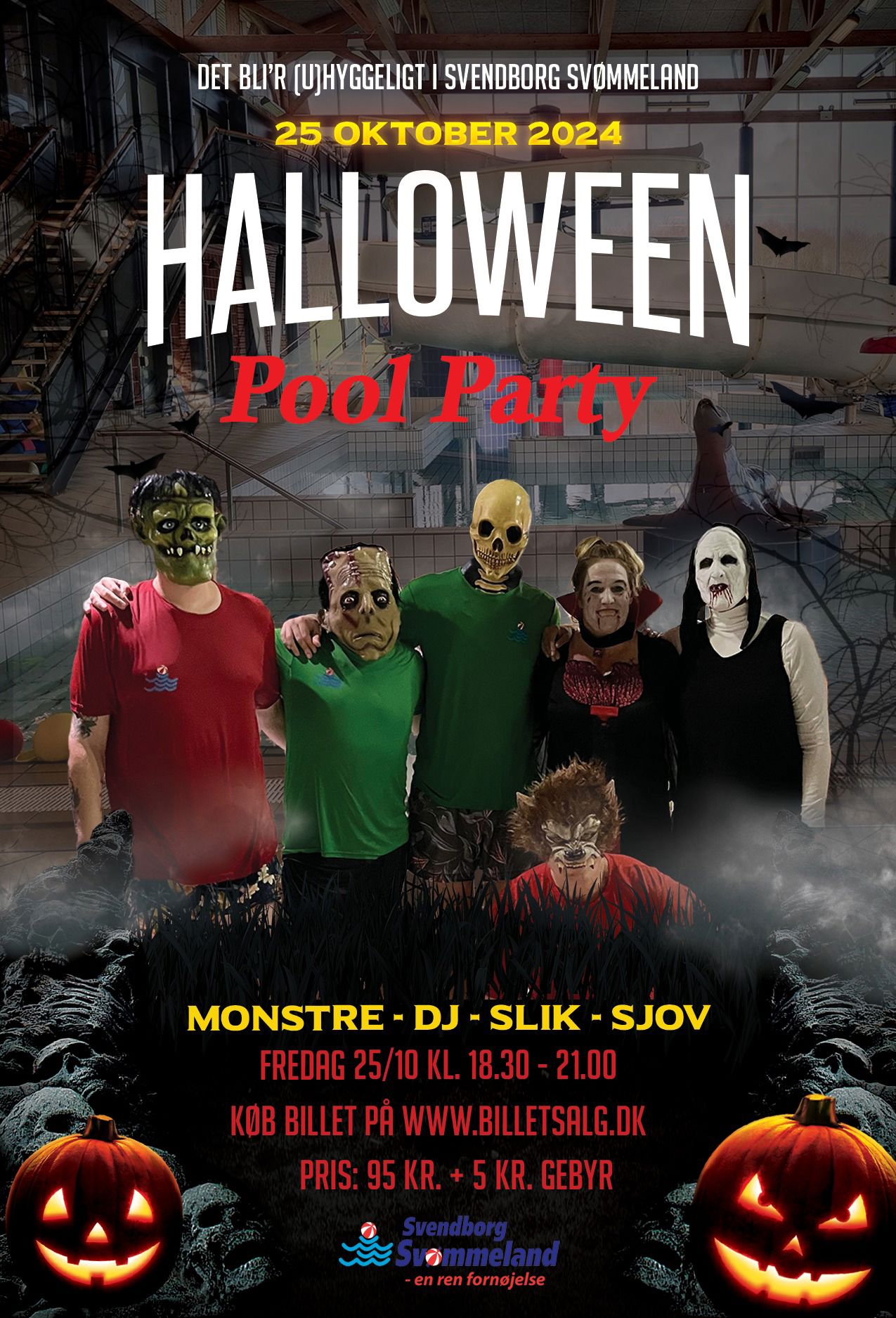 Halloween i Svømmeland plakat