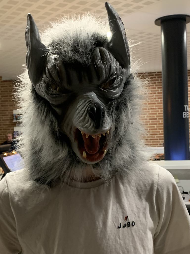 Illustration vareulv maske