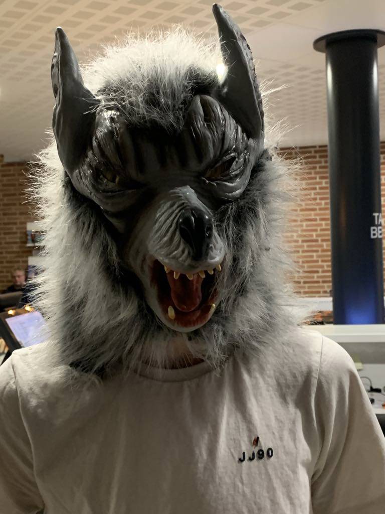 Illustration vareulv maske