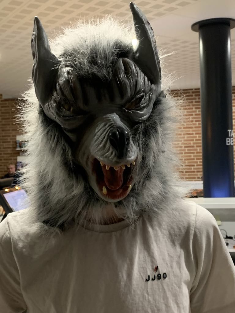 Illustration vareulv maske