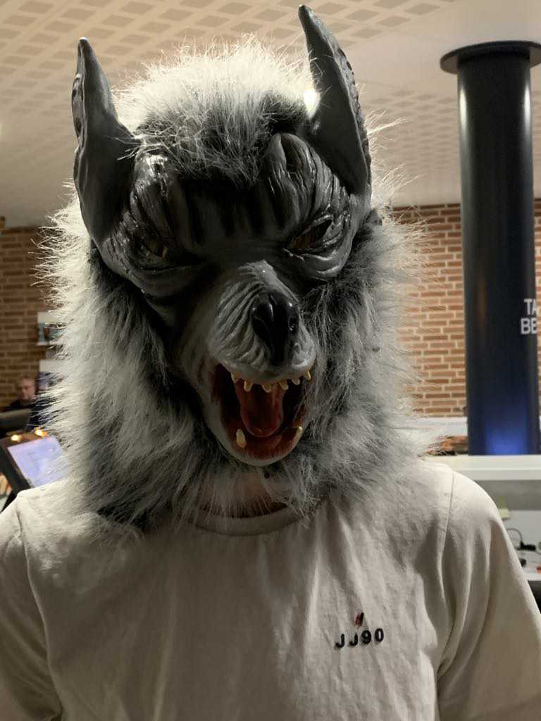 Illustration vareulv maske