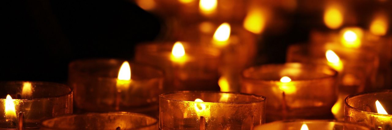 Illustration flydende stearinlys