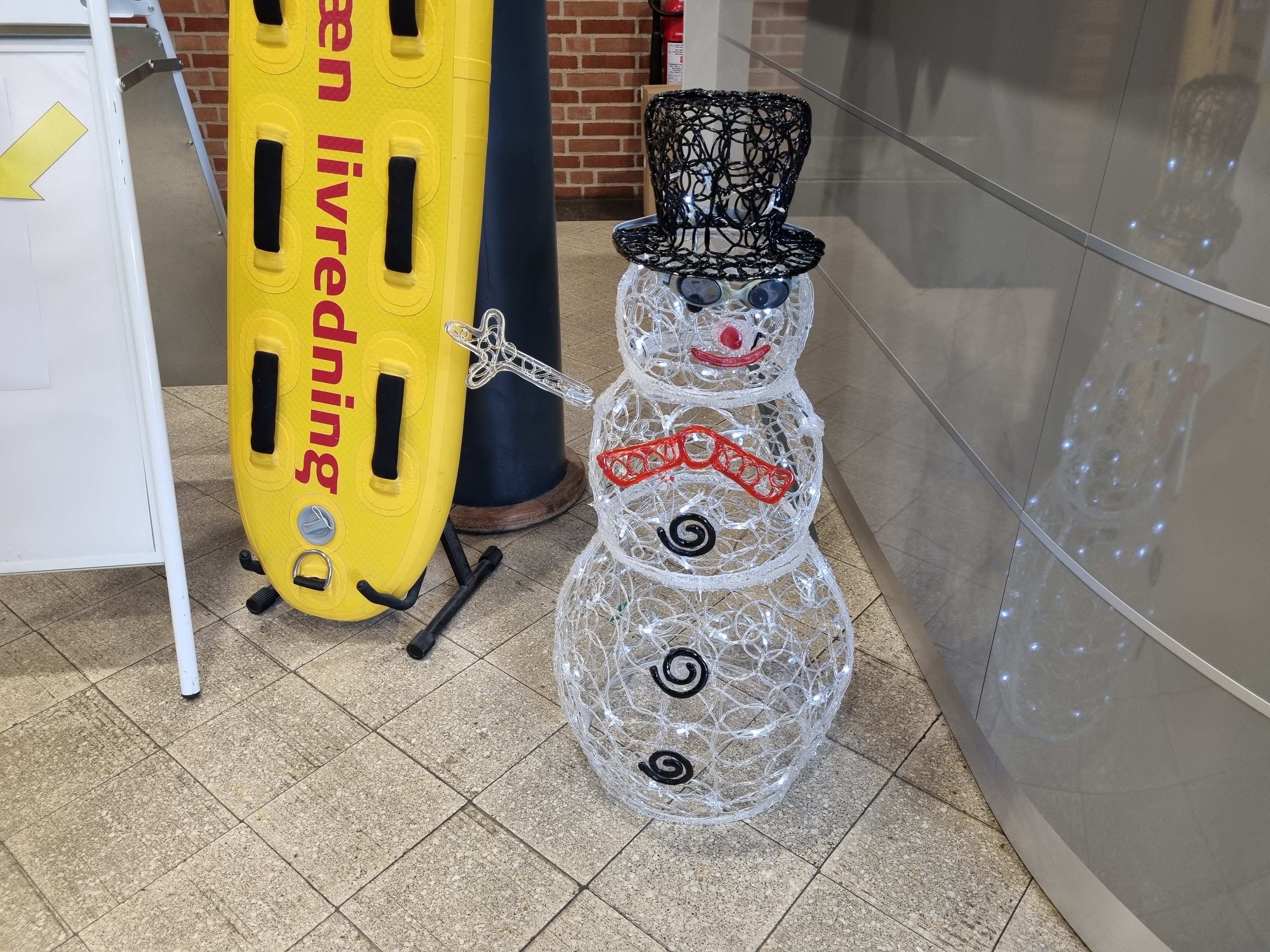 Illustration led snemand udstilling