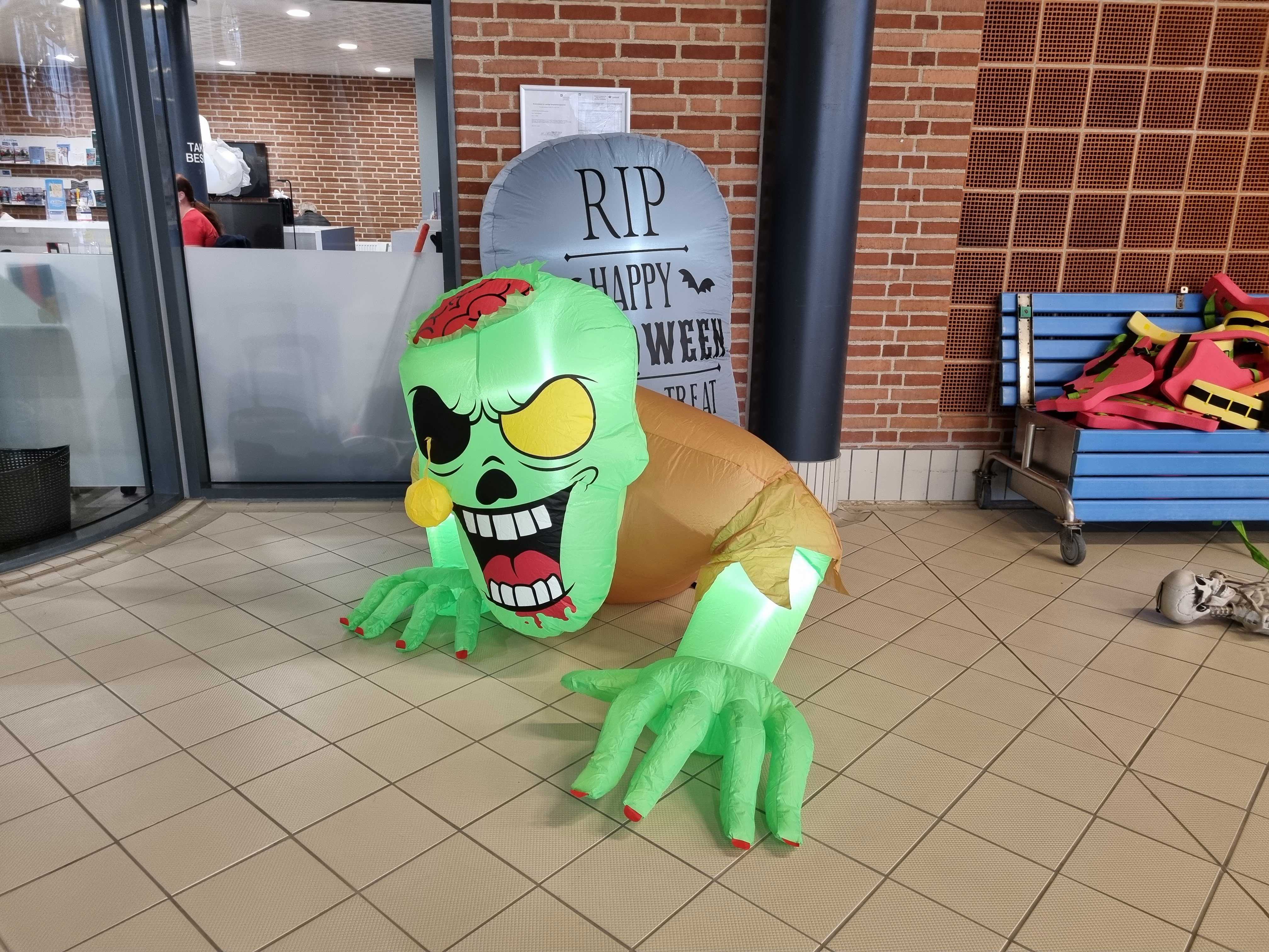 Illustration monster med hængende øje