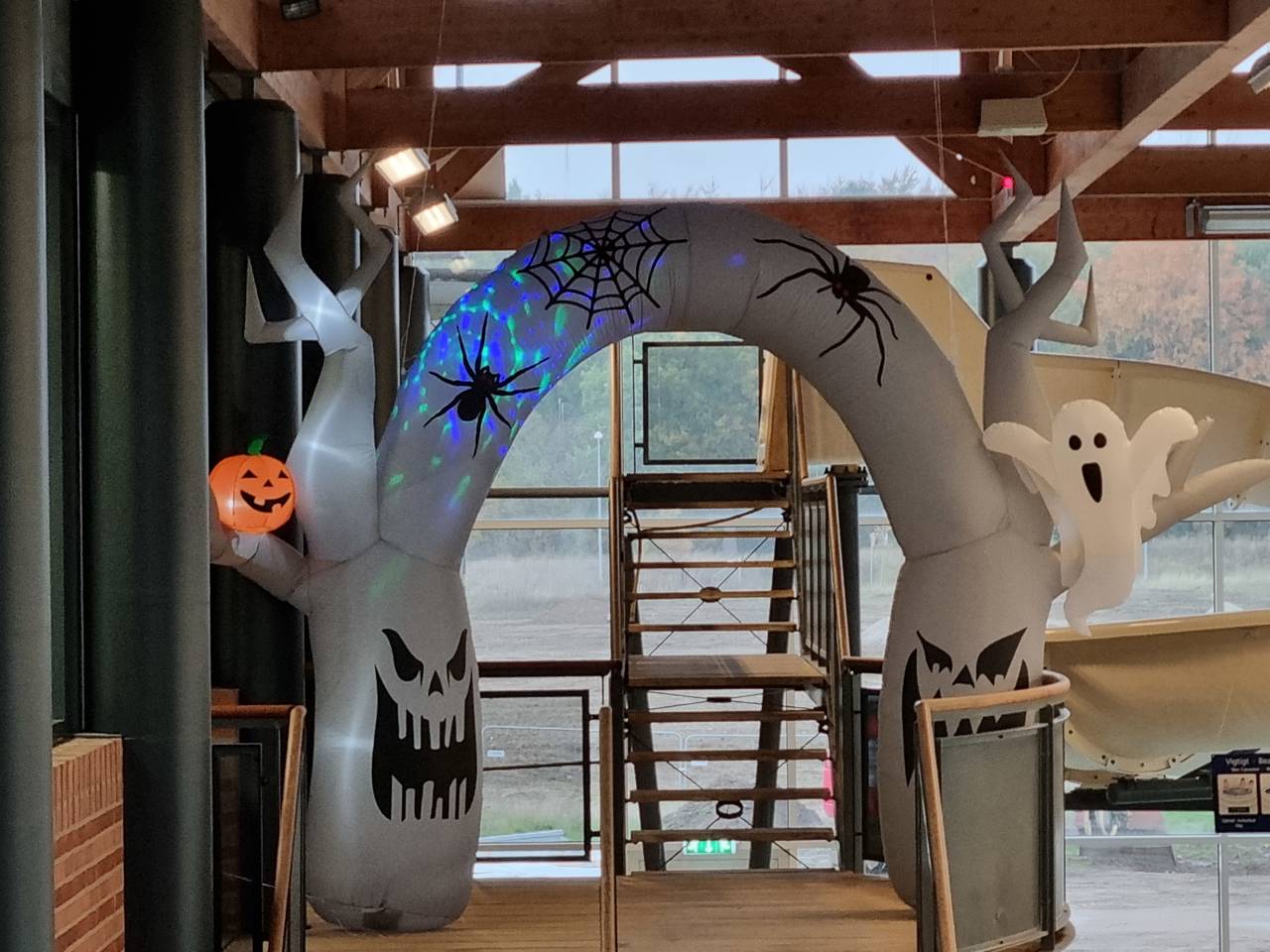 Illustration Halloween port til rutsjebane