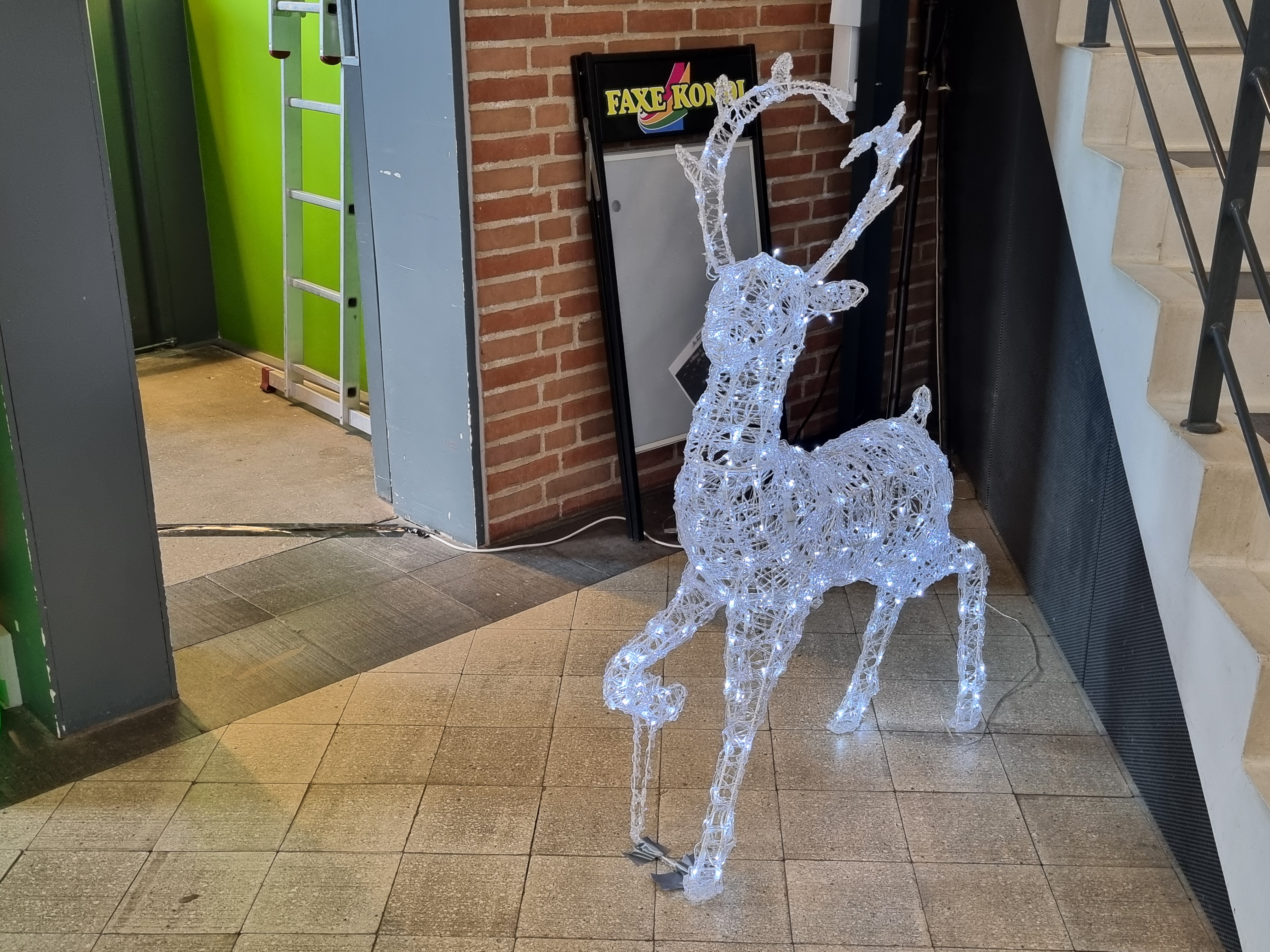 Illustration led hjort udstilling