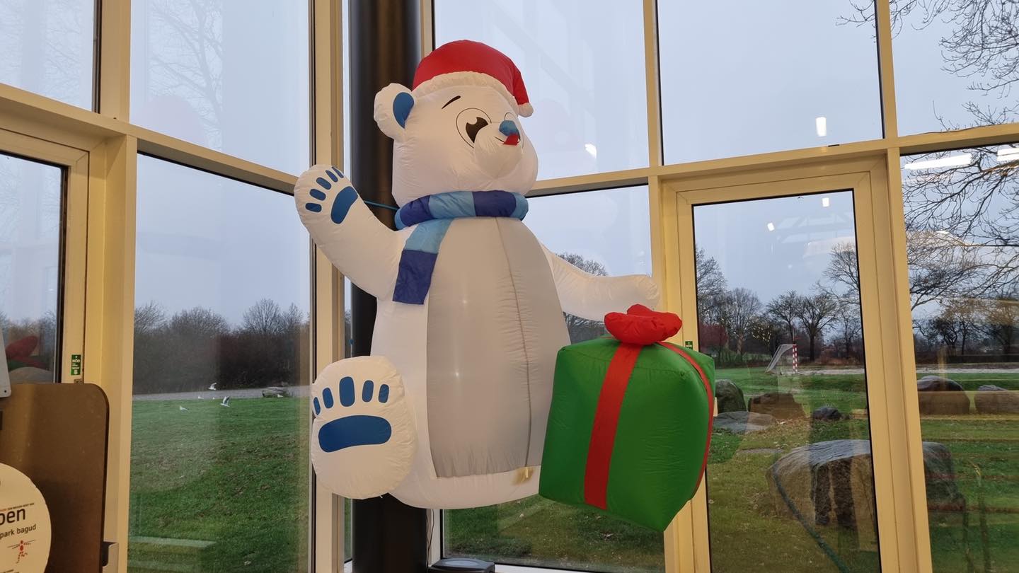 Illustration oppustelig isbjørn