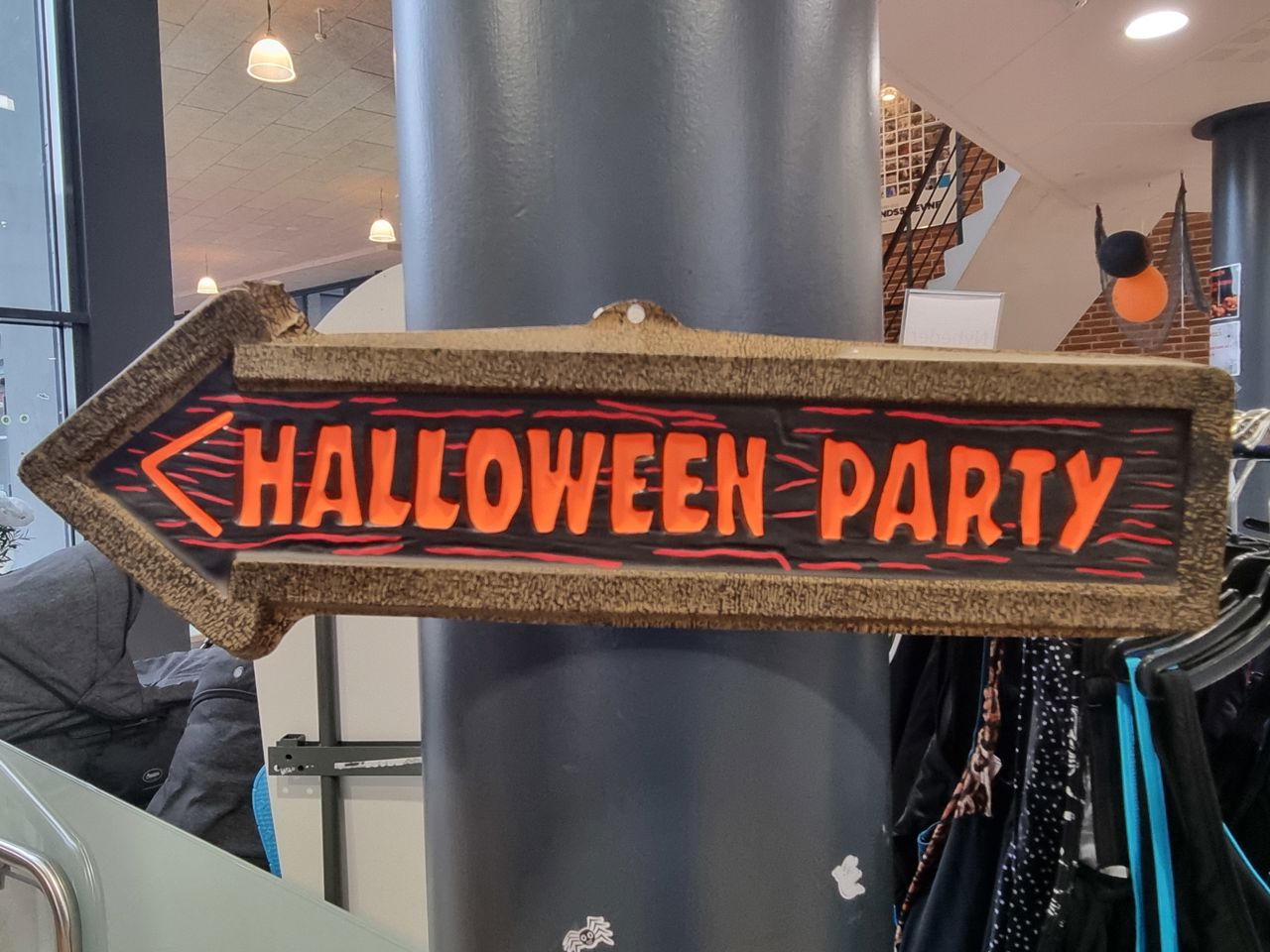 Illustration Halloween Party skilt